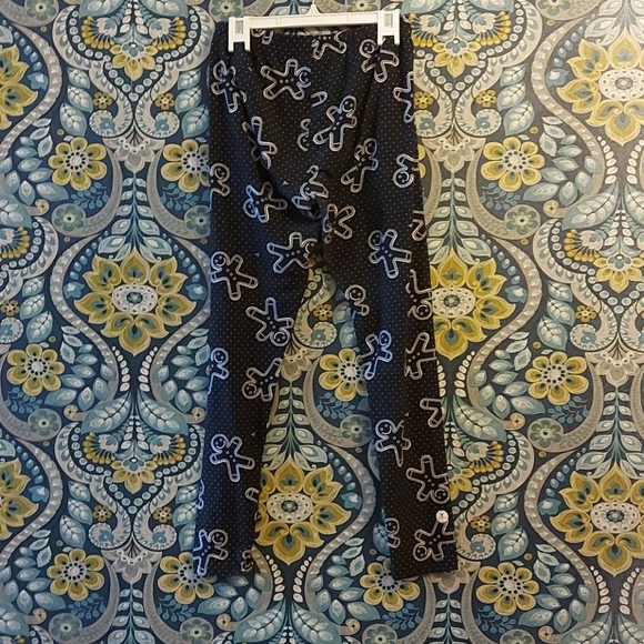 Black & White Gingerbread man Leggings - Picture 3 of 3